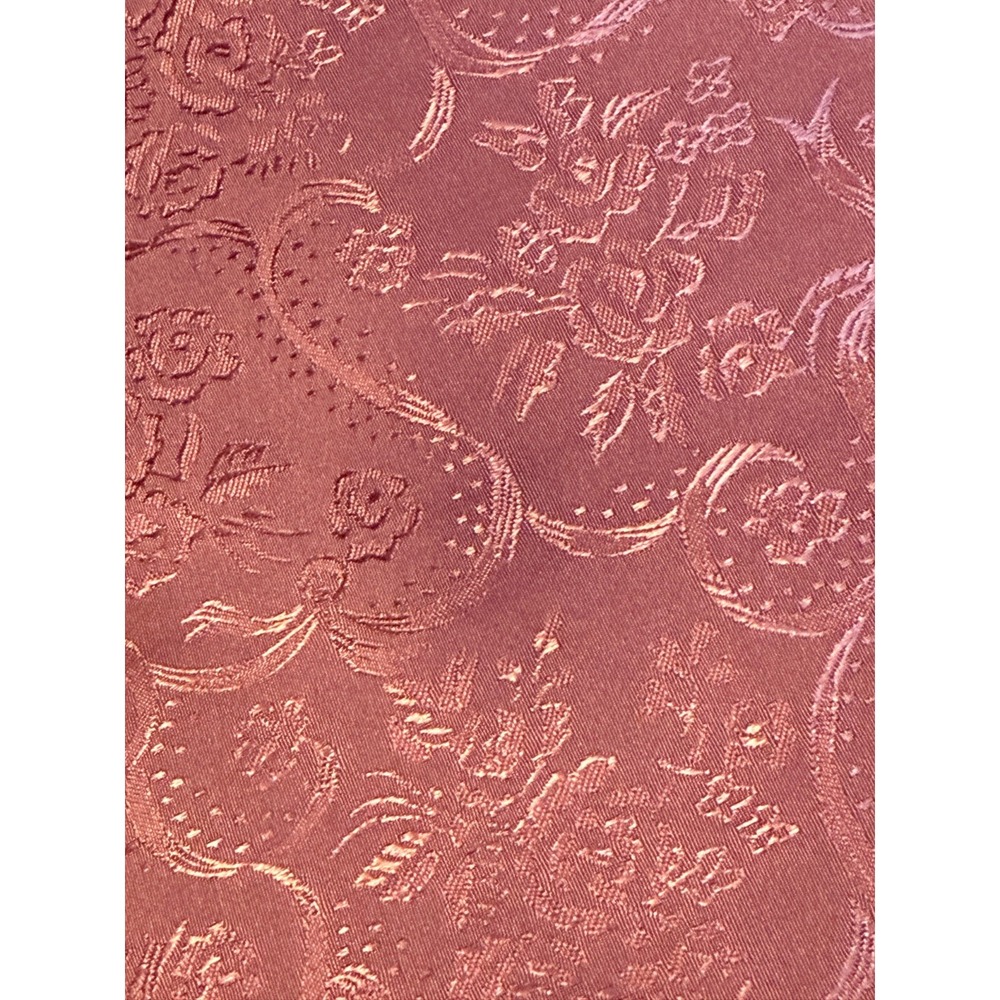 Vintage Elegant Pink Brocade 3.5 yards Fabric High Sheen Ornate 44"wide glimmer - Picture 4 of 4